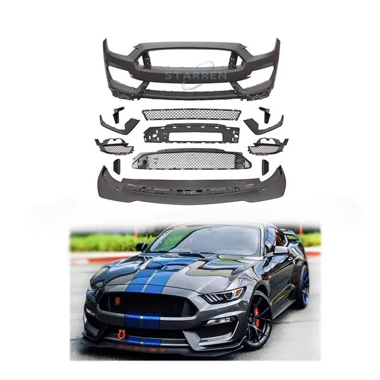 

Front Bumper Assembly Modified Gt350-R Front Bars Body Kits For Ford Mustang 2015-2017 Models