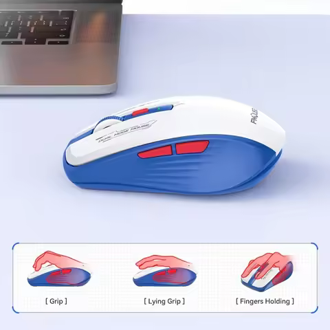 2.4G Dual Mode Wireless Bluetooth Mouse 1600 DPI Adjustable Silent Mouse Portable Tablet Notebook Office Mouse For PC Laptop