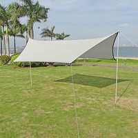 Six Corners Rain-proof Sunshade Tent Foldable 3x4M Awning Sun Shelter Widened Waterproof Picnic Backpacking Equipment