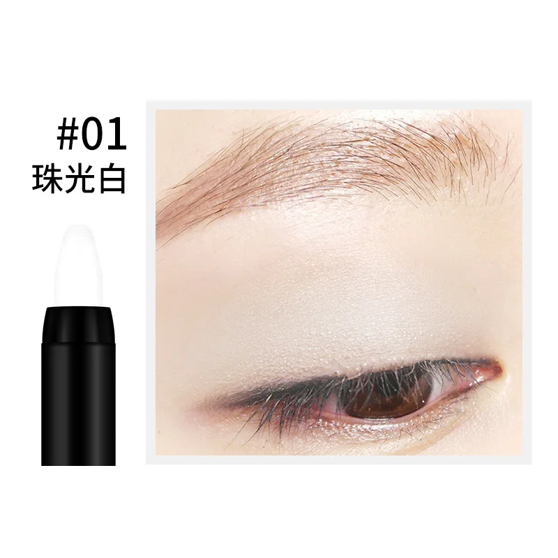 Waterproof Pearlescent Eyeshadow Pencil Stick 15 Colors Lasting Glitter Shimmer Eye Shadow Pen Eyeliner Stick Eyes Makeup Tools