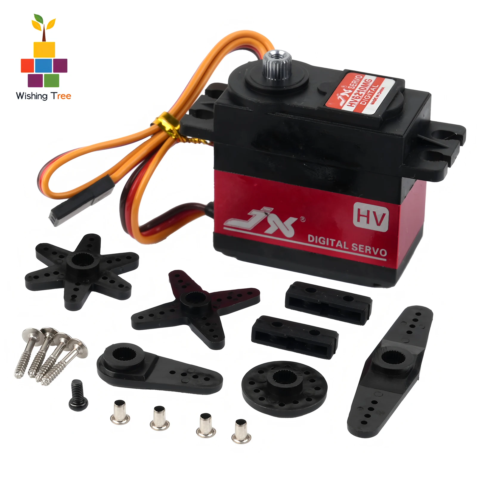 PDI-HV6210MG Servo Digital de engranaje de Metal 11kg 120 grados de alto par para modelos de robots de coches RC con Motor de núcleo de hierro