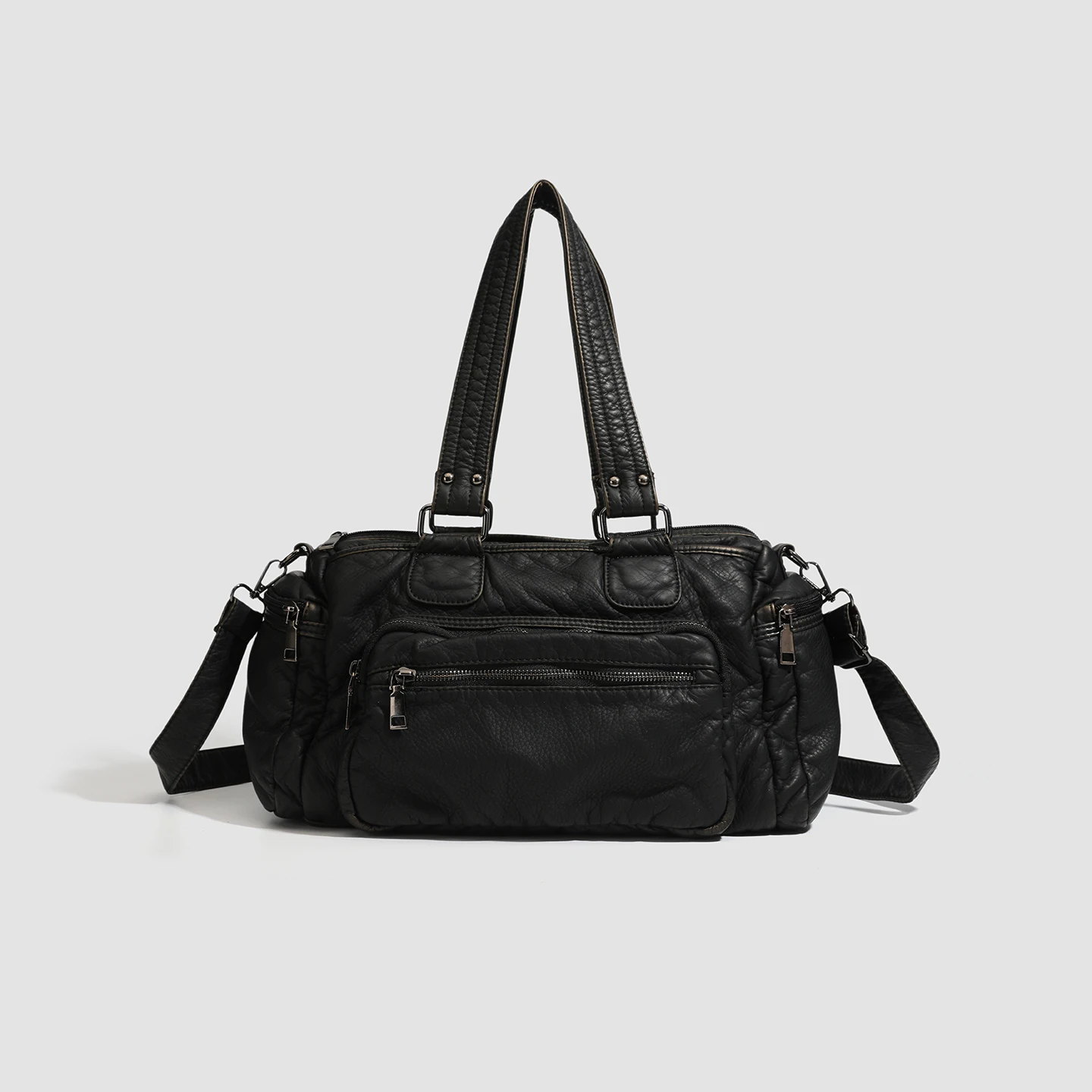 

Женская мотоциклетная сумка-тоут из мягкой искусственной кожи в стиле ретро, роскошная винтажная сумка Y2K Millennium для горячих девушек, дизайн с несколькими карманами для поездок на работу