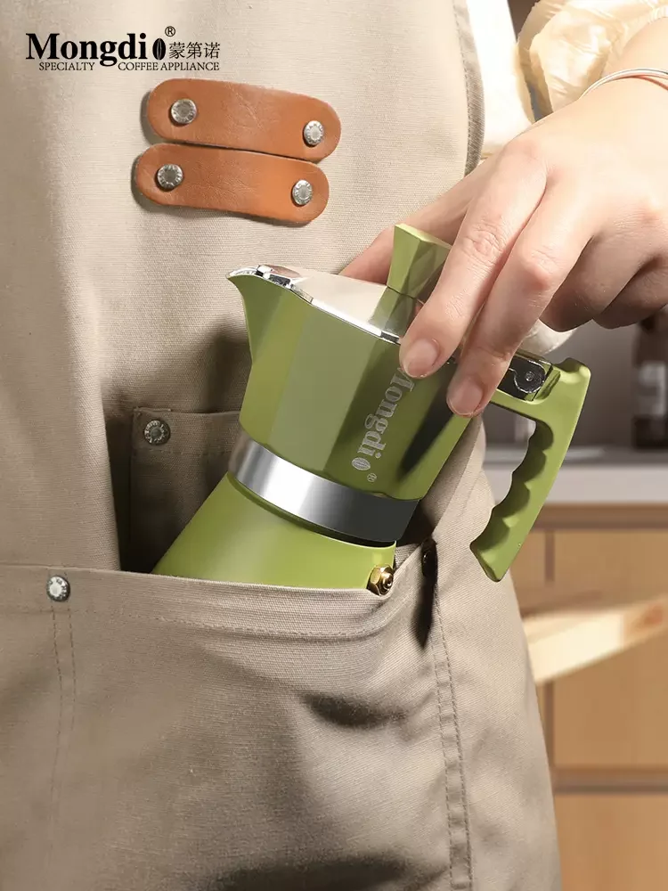 ماكينة صنع القهوة بموقد موكا من الألومنيوم سعة 90 مل، ماكينة صنع القهوة بوعاء موكا لصانع قهوة الإسبريسو