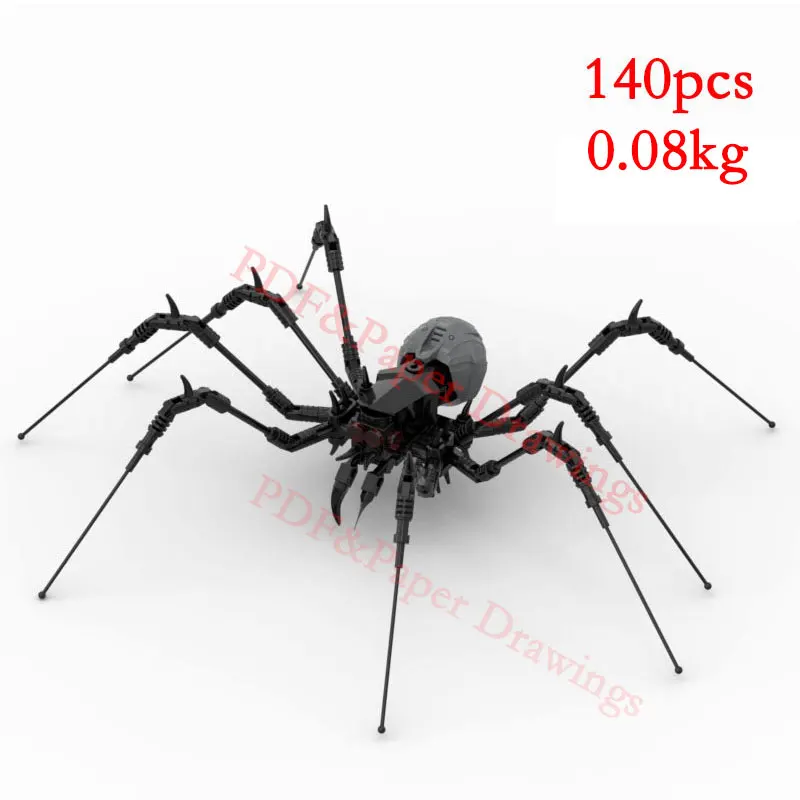 Spot MOC-31760 Small Particle Assembly Building Blocks Assembly Spider Puzzle Children's Toy Model Gift Ornament