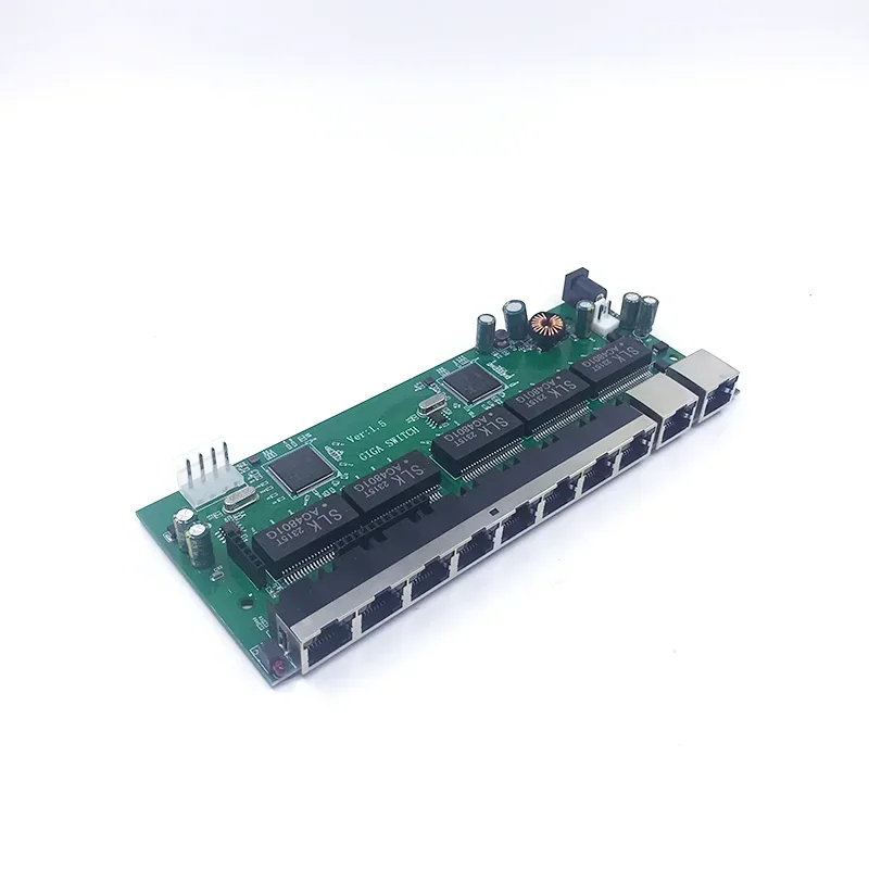 10 port 1000M gigabit switch Non standard 8POE 9V/12V/15V/18V/36V/48V/96V,2UPLINK Lightning and Static Protection