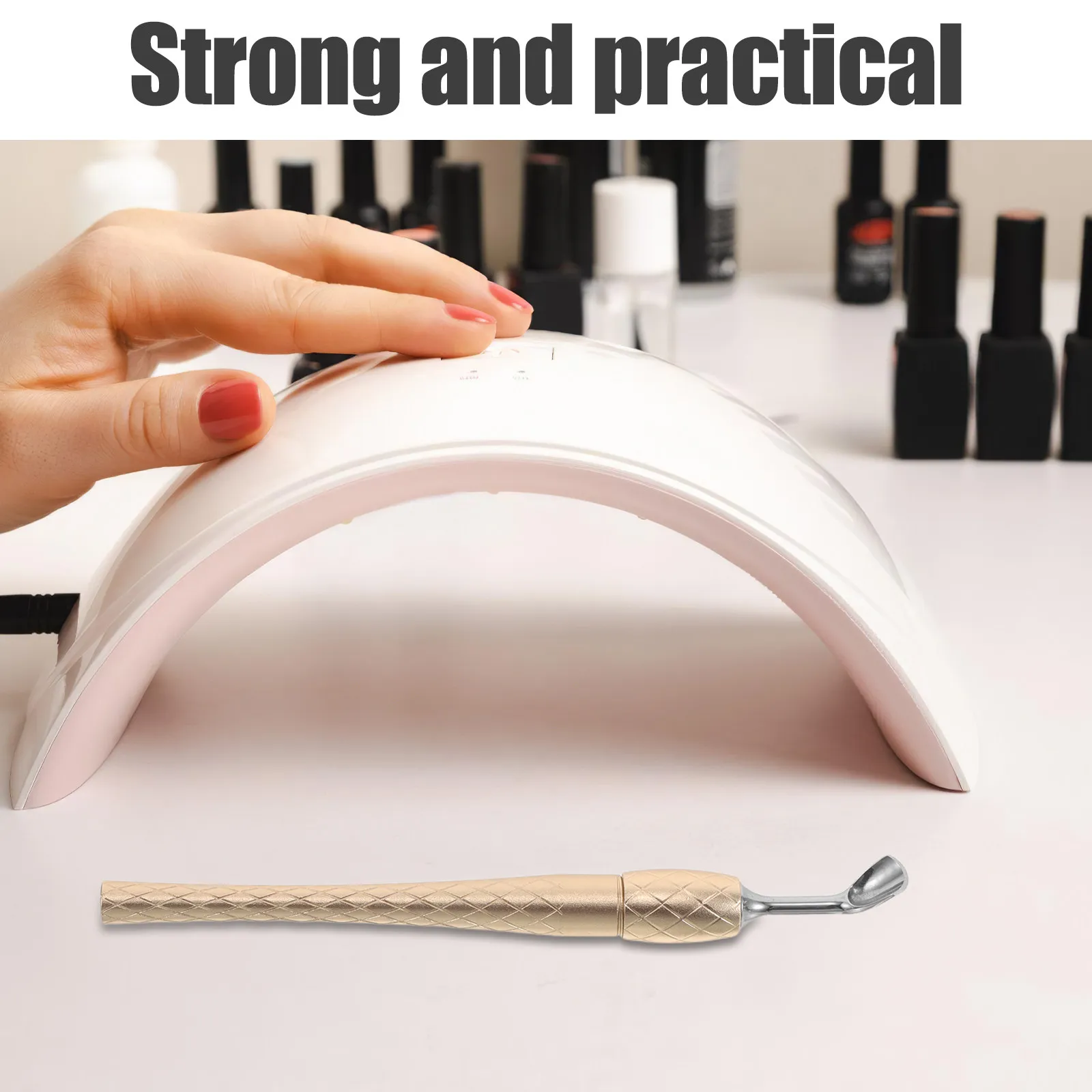 1Set Ladies Nail Care Kit Stainless Steel Manicure Tool Set for Cuticle Removal Dead Skin Pusher Mini Nail File Portable Travel