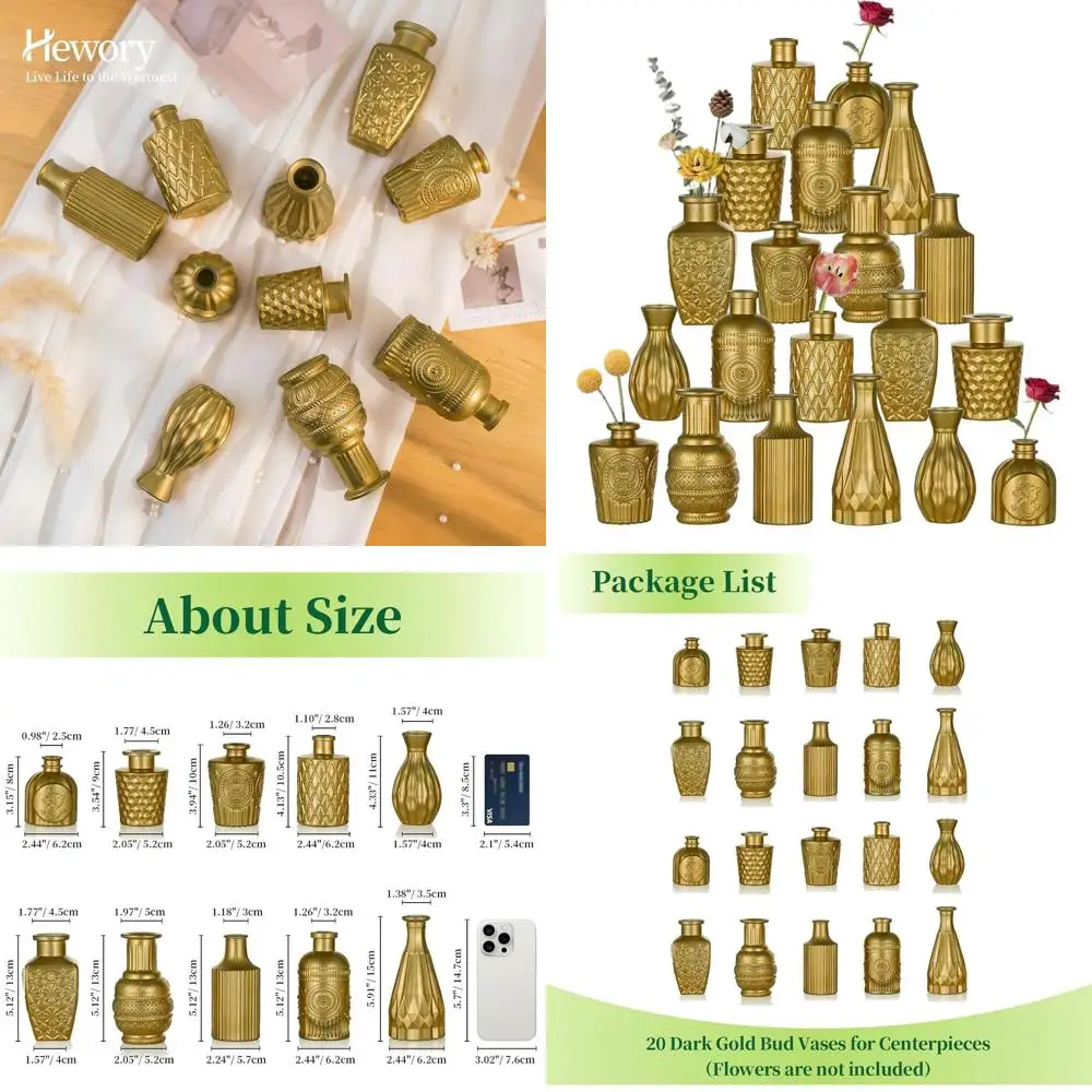 Set Of 20 Mini Gold…