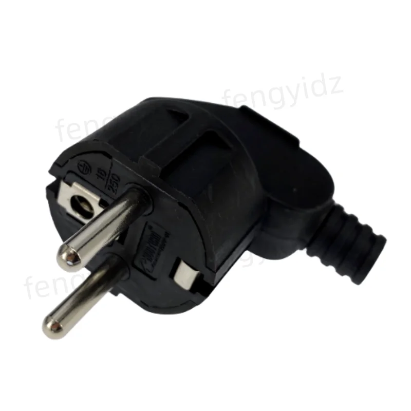 16A EU 4.8mm AC Electrical Power Rewireable Plug Male for Wire Sockets Outlets Adapter Extension Cord Connector Plug