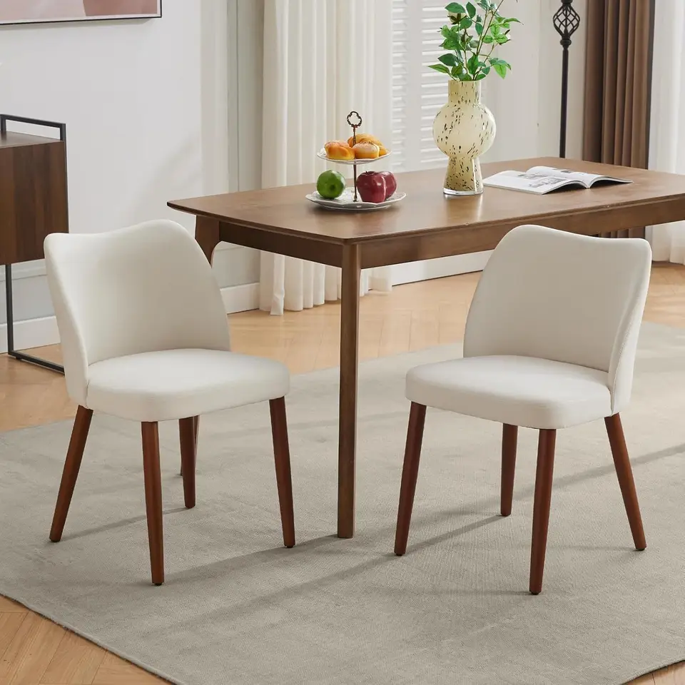 Modern Upholstered Dining Chairs Set of 2