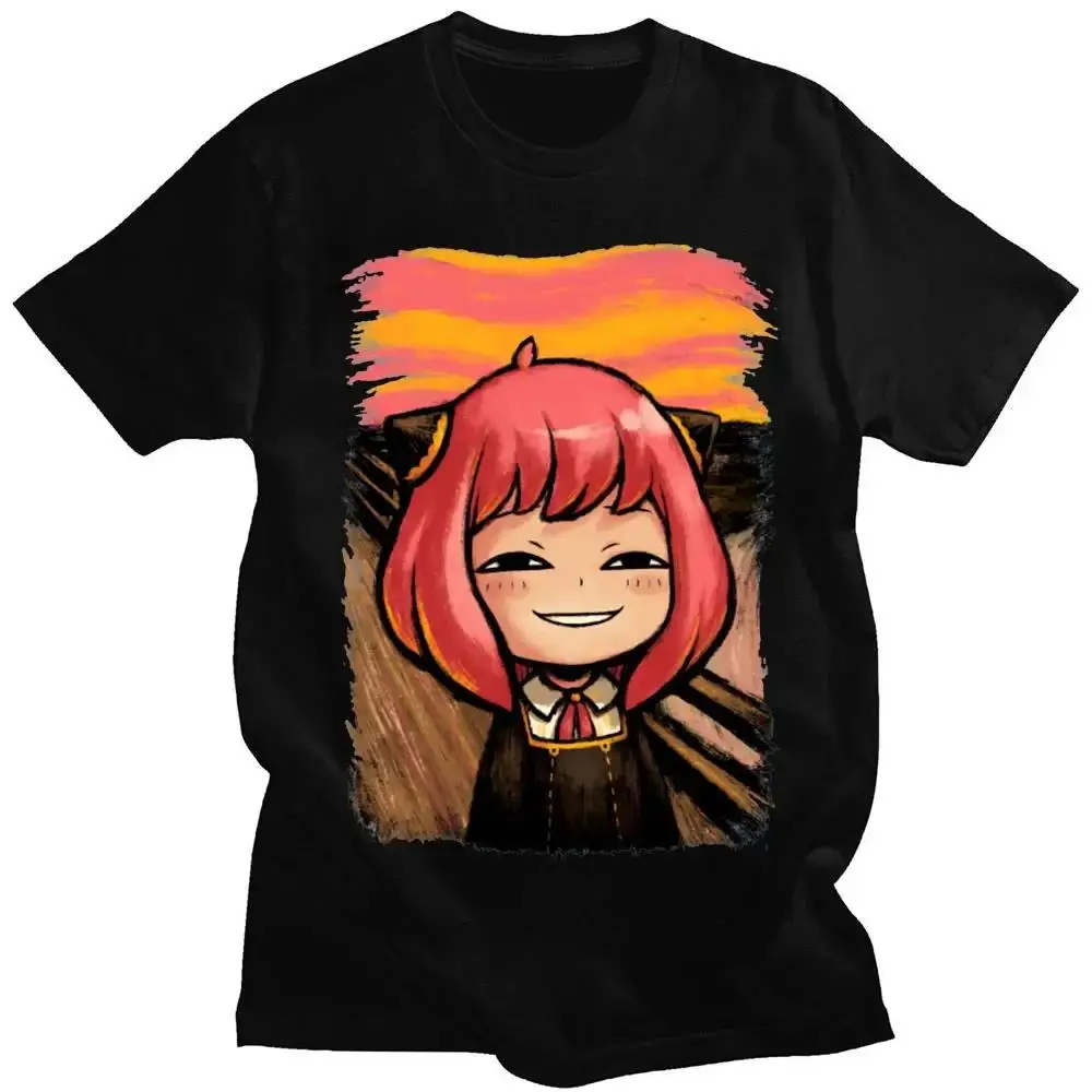 Japanese Anime Spy X Family Anya Forger Graphic Print T Shirt Streetwear Men Women Fashion Short Sleeve Plus Size Unisex T Shirt