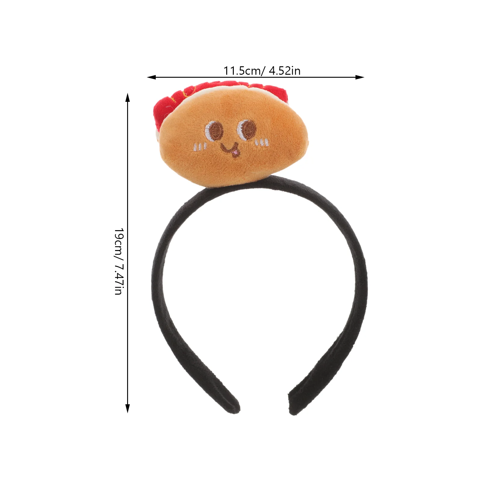 Cartoon Funny French Fries Head Button Women Fabric Headband Child Cosplay Accessories