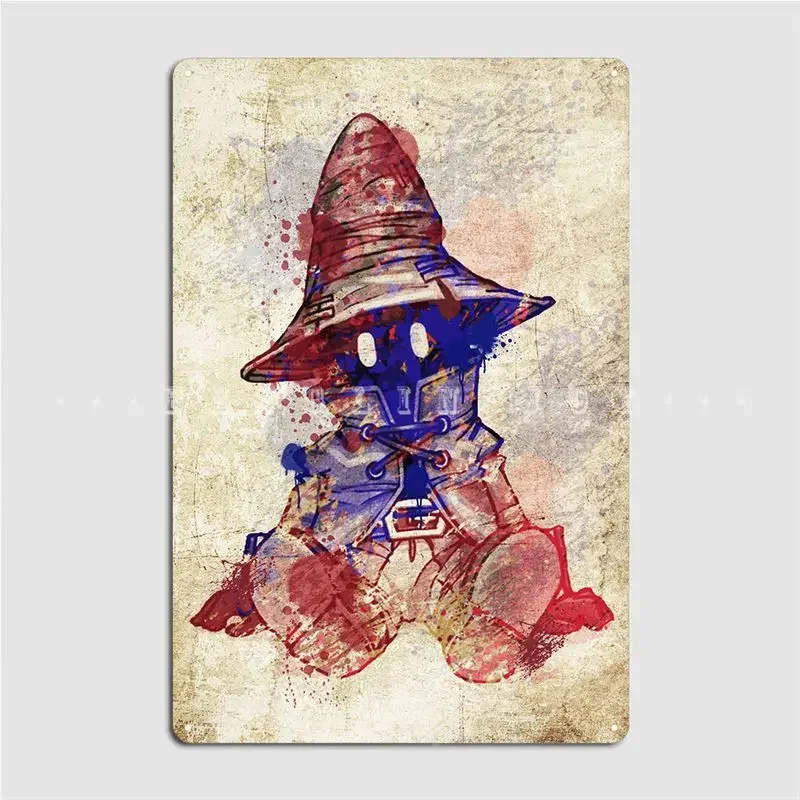 Vivi Ff9, letrero de Metal para pared, cueva, placas Vintage, carteles de estaño