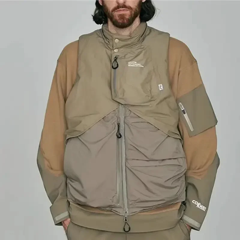 COMFY outdoor function anti-splashing windproof leisure tide CMF three-dimensional cutting mountaineering down vest