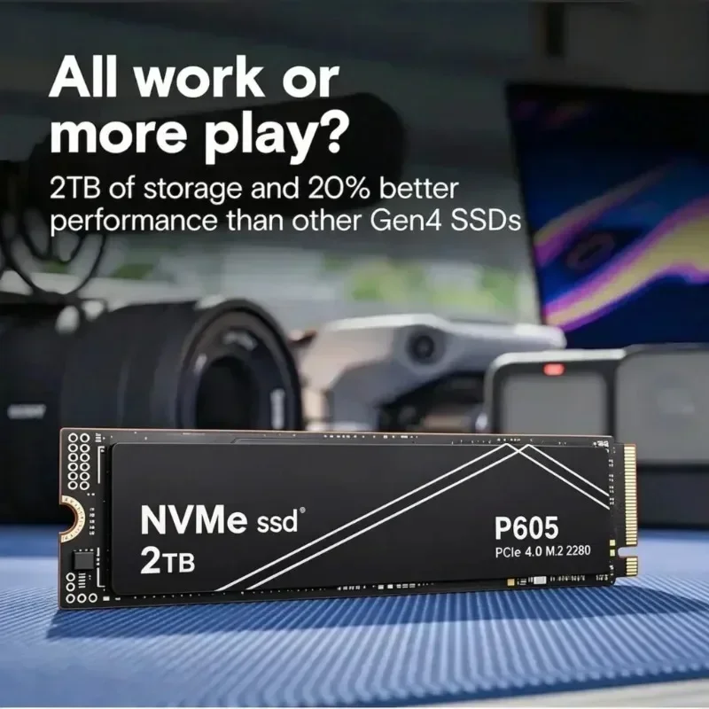 High Speed P605 PCIe NVMe Gen SSD 500GB 1TB 2TB 4TB Internal Storage for Gaming Laptops Desktops PS5 Upgrade Pro Max System