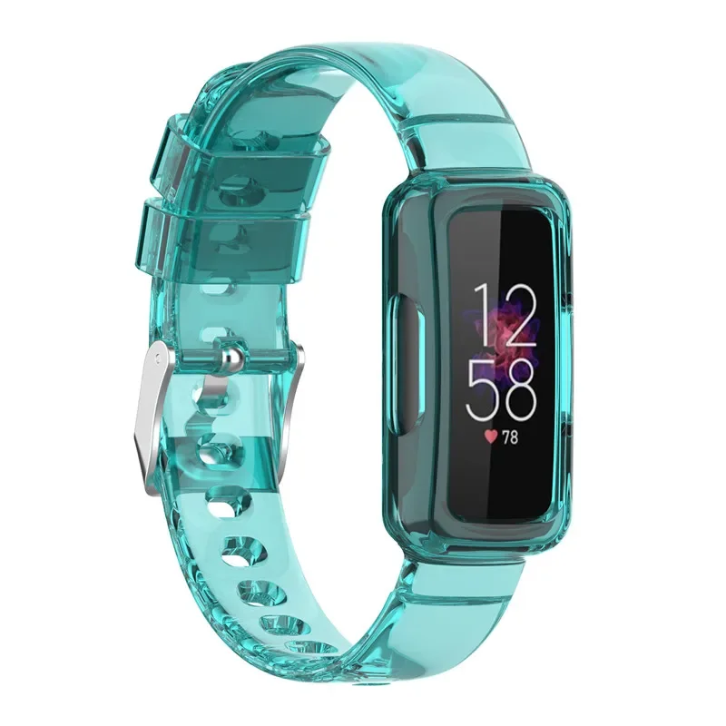 حزام معصم شفاف لـ Fitbit Ace 2 3 سوار سيليكون للأطفال لساعة Fitbit Luxe / إلهام 2 / HR الذكية TPU Sport Correa