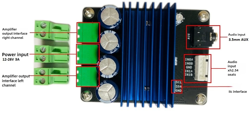 คุณภาพสูงเครื่องขยายเสียงดิจิตอล HIFI CLASSD BOARD MERUS MA12070 2X80W V1.6