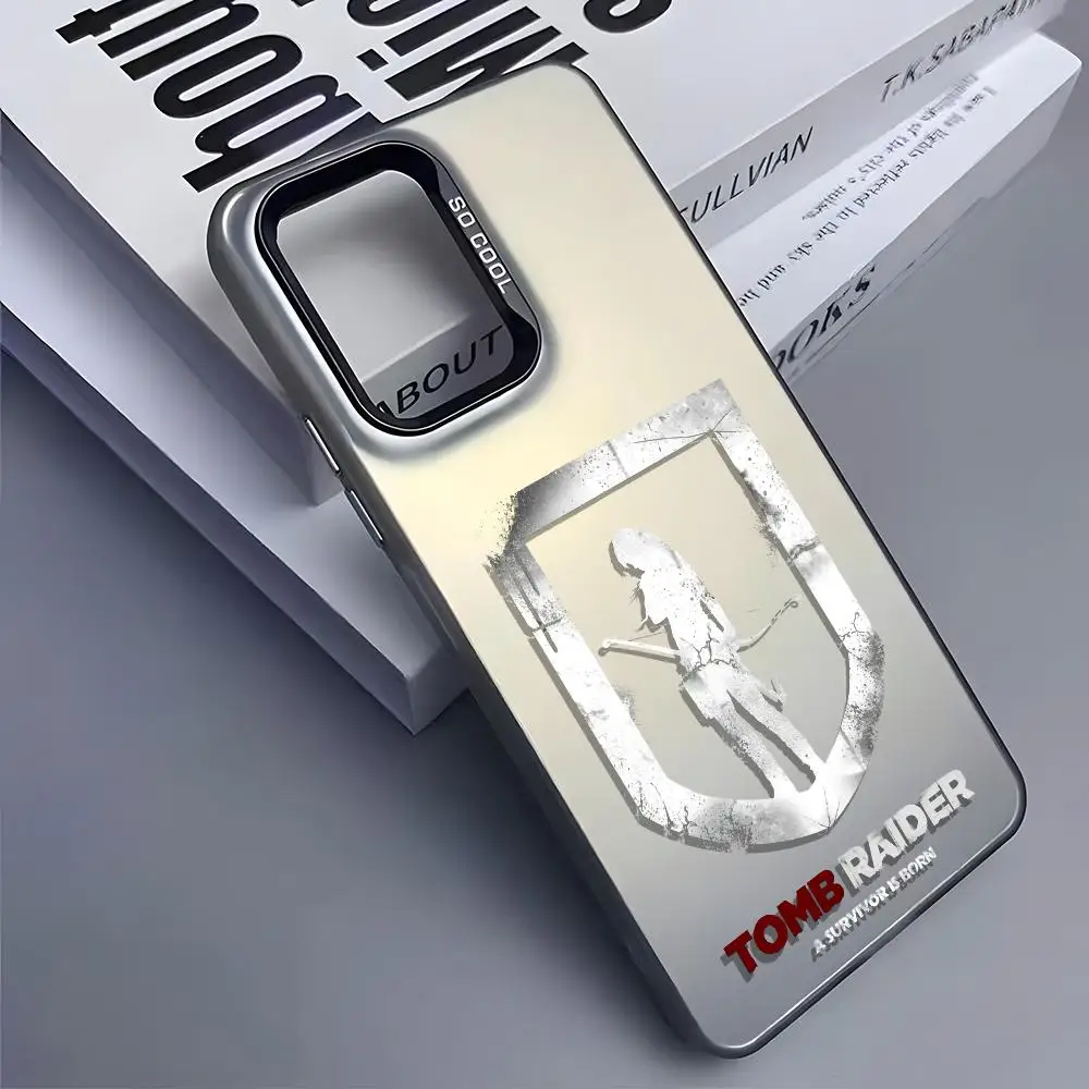 حافظة لهاتف سامسونج جالاكسي S25 Edge S24 S23 S22 S21 S20 Ultra Funda غطاء فضي من السيليكون