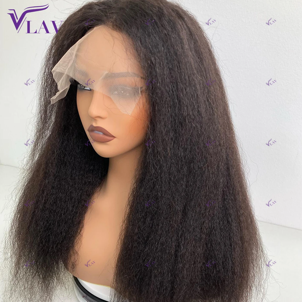 

Kinky Straight 13×6 HD Lace Frontal Wig Human Hair 360 HD Transparent Human Hair Lace Frontal Wig For Women Yaki Glueless Wigs