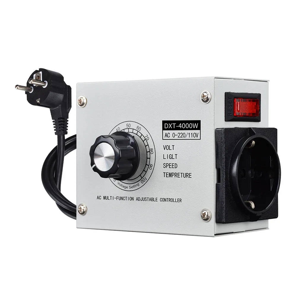 

4000W Multifunctional Adjustable Controller AC-110V/220V DXT-4000W For Resistors, Heating Systems, And Fans For Temperature