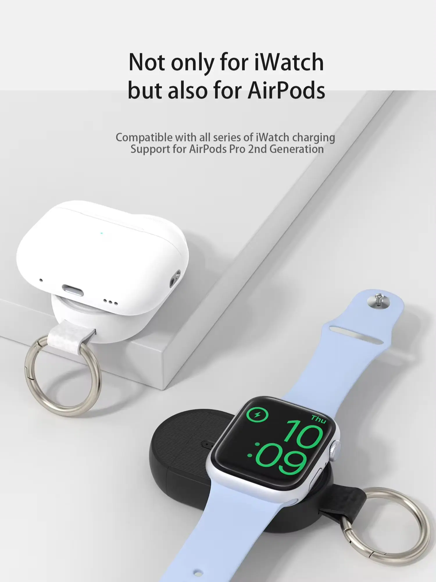 Wireless chargers Power Bank for iwatch, For iWatch 1~9 SE Ultra Air-Pods Pro 2nd Generation. With a plug  easily recharge