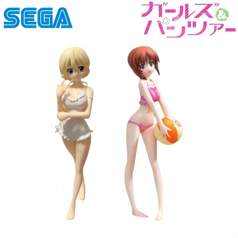 Sega Auf Lager Originalverpackung Garagekit Modell Girls und Panzer Summer Beach Ver Miho Nishizumi Darjeeling Anime Sammelfigur