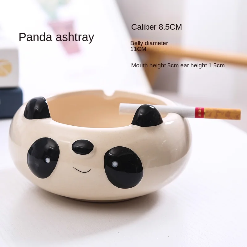 Ashtray ceramic ashtray creative cute personality cartoon small animal home living room bedroom office ashtray