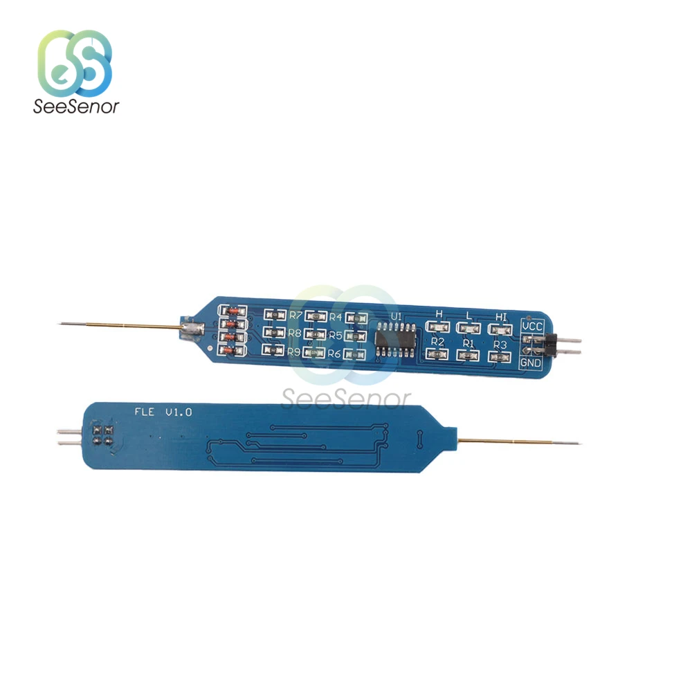 3.3V 5V ปากกาทดสอบระดับต่ำสุดเครื่องทดสอบความต้านทานการเชื่อมต่อ Digital Circuit Debugger ตรวจจับ Probe W/ Dupont Line