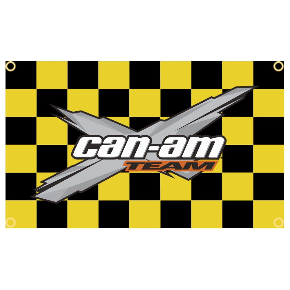 60x90cm 90x150 Can Am BRP Motorcycle Racing Canada Flag Polyester Digital Printed Club Banner Tapestry curtain