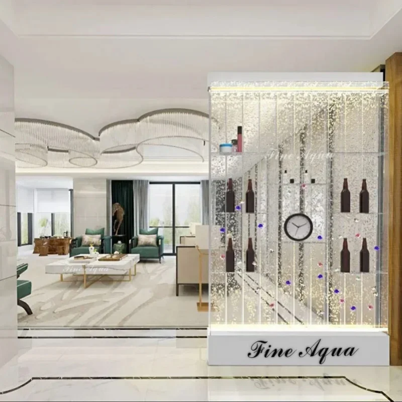 custom.High Quality Contemporary Acrylic Bar Shelves LED-Lit Indoor Bubble Wall Panel Party Room Dividers and Bar Deco