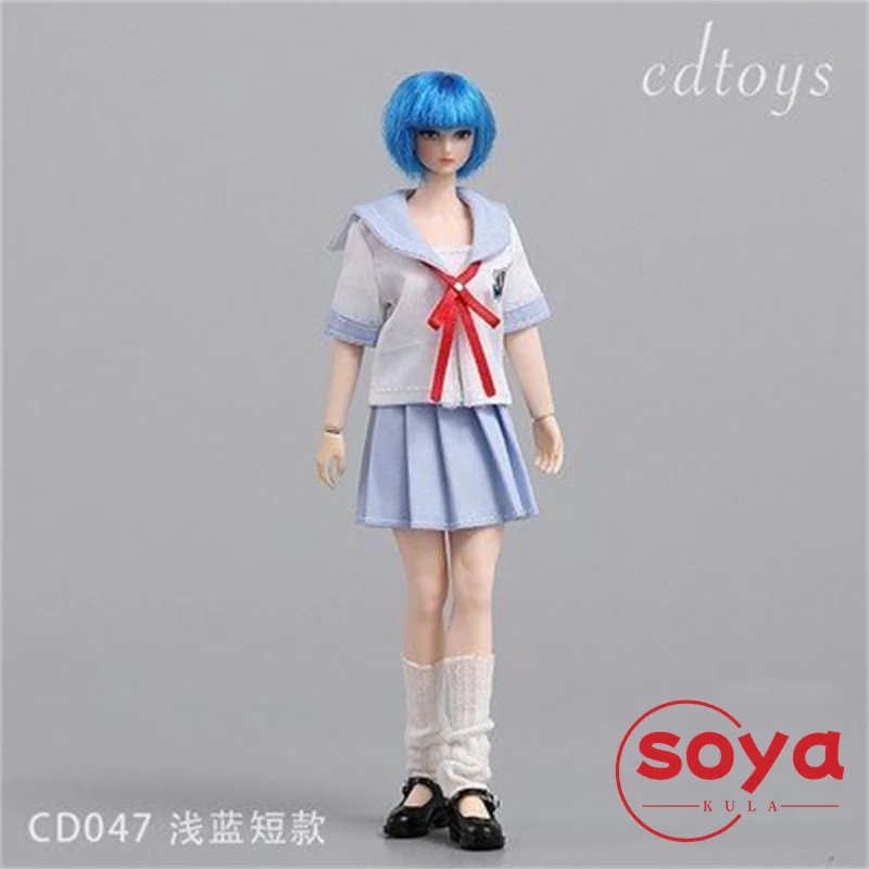 cdtoys cd047 1/12 مقياس فتاة JK زي مدرسي الملابس نموذج صالح 6 بوصة أنثى الجندي عمل الشكل الجسم #2