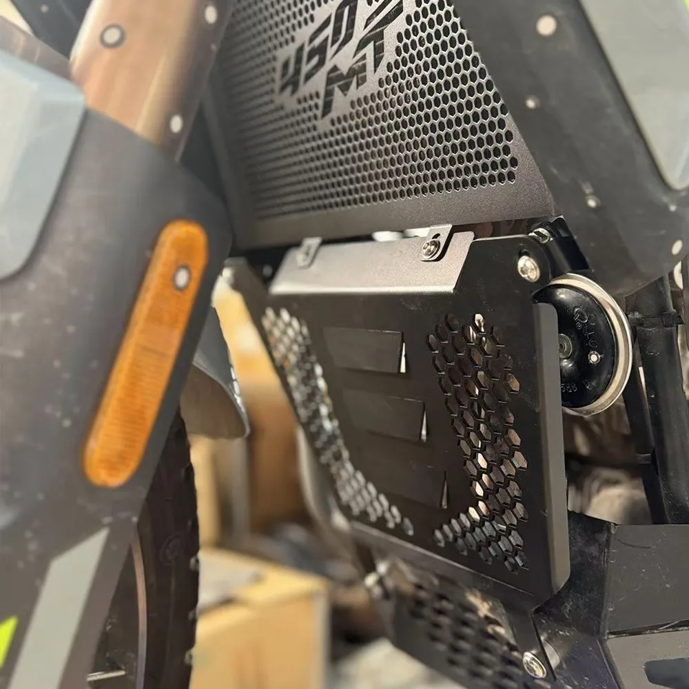 

For CFMOTO 450MT Ibex 450 MT 450 MT450 Ibex450 2025 CNC Radiator Guard Engine Front Exhaust Cover Protector Crap Flap Protection
