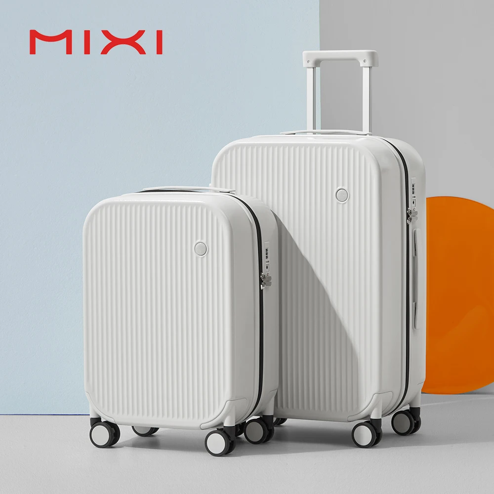 

Mixi 20 Inch Striped Travel Luggage Cabin Size Luggage Lightweight Hand Carry Case Rolling Wheel PC Suitcase 24 26 Inch M9273