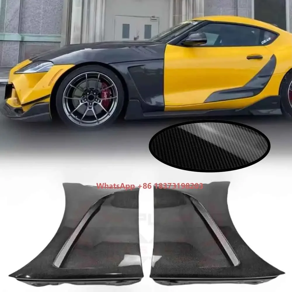 

Carbon Fiber Side Fender S Style Fenders Front Fender Cf Refit Car Bodykit for Gr Supra A90 A91 Mk5
