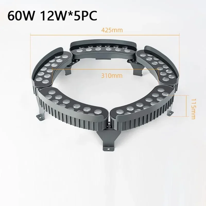 LED IP65 أضواء كاشفة مقاومة للماء أبيض دافئ RGB شجرة أوتوماتيكية تعانق مصباح الحديقة في الهواء الطلق سبايك نوع لإضاءة المناظر الطبيعية