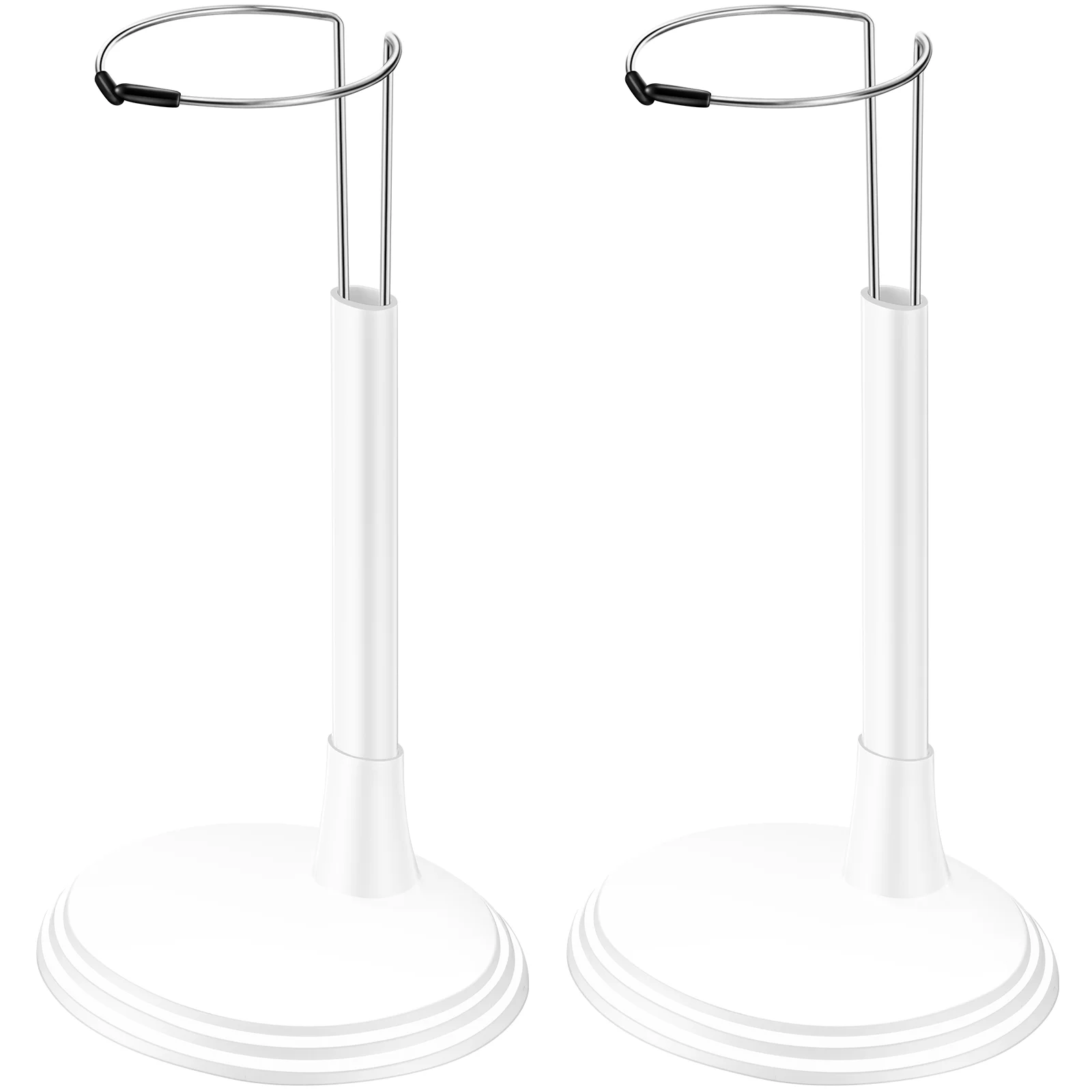 

2 Pcs Holder Stands Figure Organizers Large White Bracket Support Racks for Storage Display