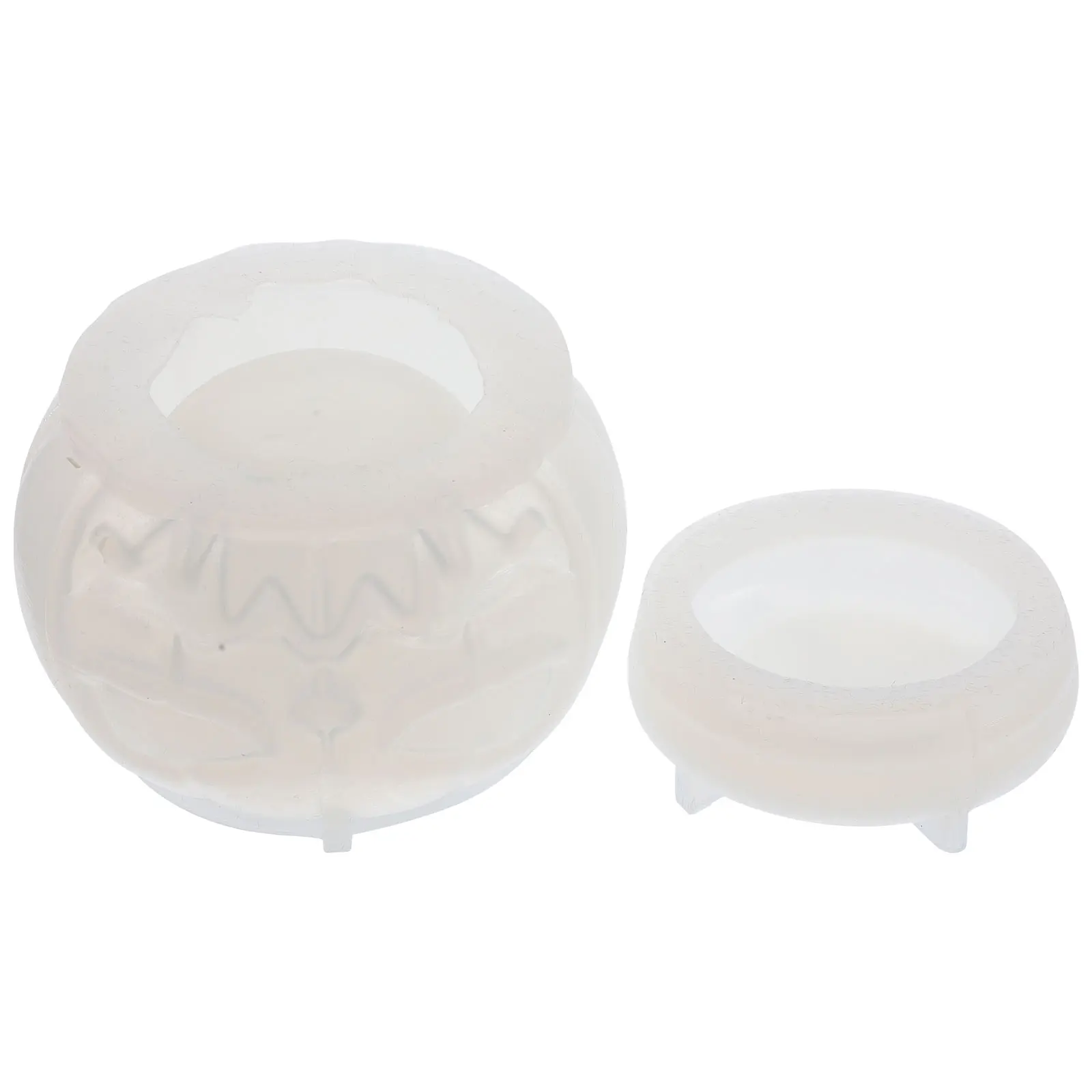 

1 set Three Dimensional Pumpkin Jar Mold Silicone Molds for Resin Halloween Crystal Candy A8571 Easy Demould Flexible Wear