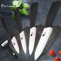 Ceramic Knives 3 4 5 6 inch Fruit Slicing Utility Chef Knife White Zirconia Blade Kitchen Knives with Vegetable Peeler