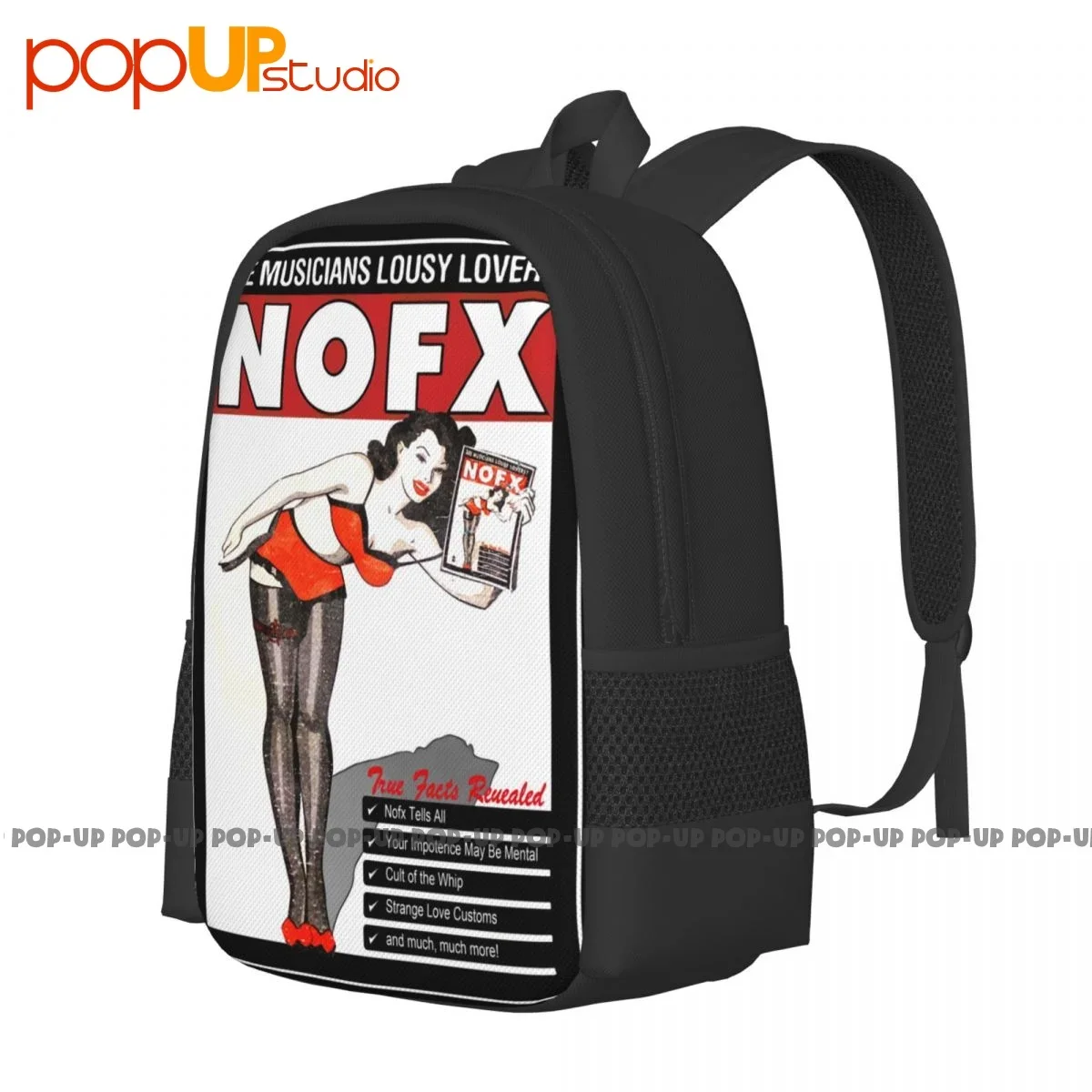 Nofx Are Musicians Lousy Lovers Concert Music Backpack Large Capacity Print New Style Shopping Bag Outdoor Running