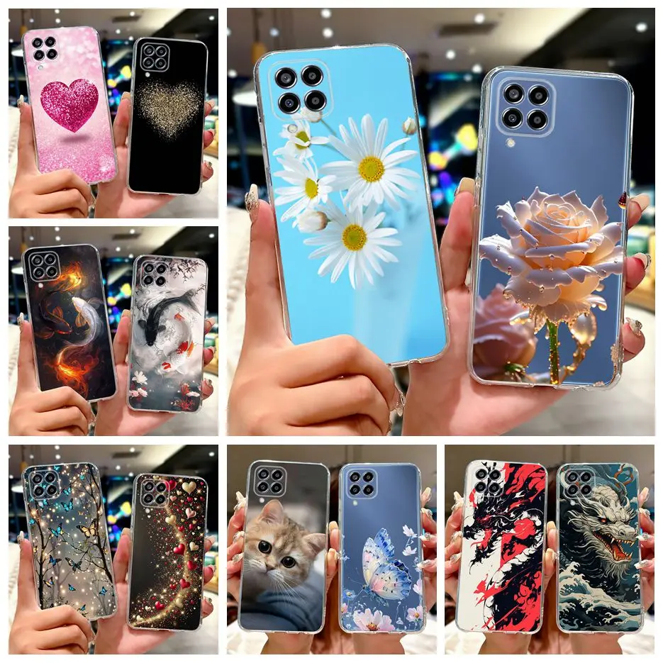 

For Samsung Galaxy M33 5G Case SM-M336B New Luxury Painted Cover Soft Slim Phone Cases For Samsung M33 M 53 Galaxy M53 5G Fundas