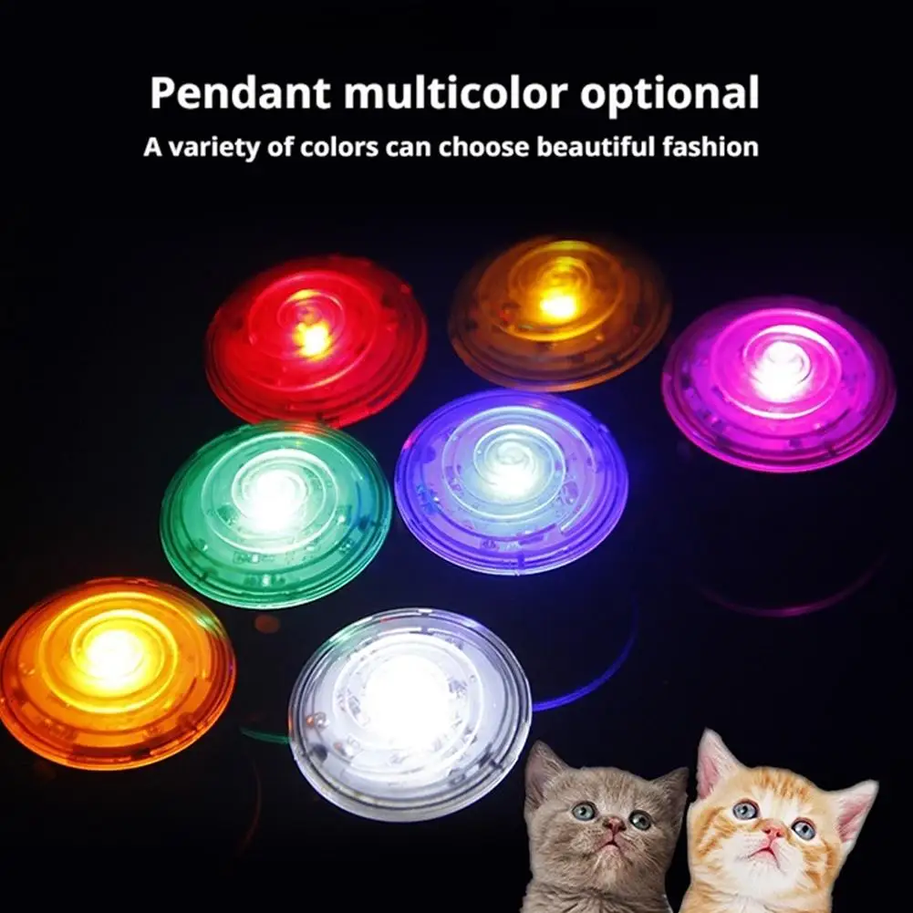 الحيوانات الأليفة مضيئة قلادة إضاءة مقاومة للماء طوق بكلاب الحيوانات الأليفة مضيئة معلقة الديكور في الهواء الطلق تحذير مضيئة قلادة هدية عيد الميلاد #3
