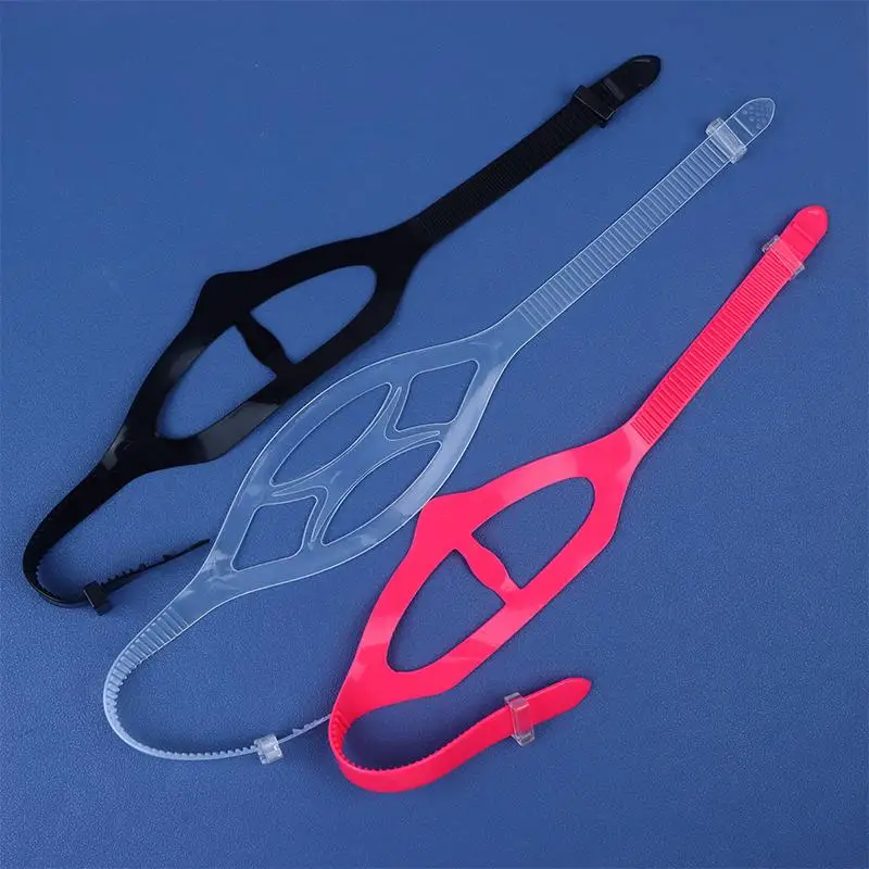 【F】Universal Silicone Diving Snorkeling Swimming Mask Strap Replacement Accessories Soft High Elastic Diving Goggles