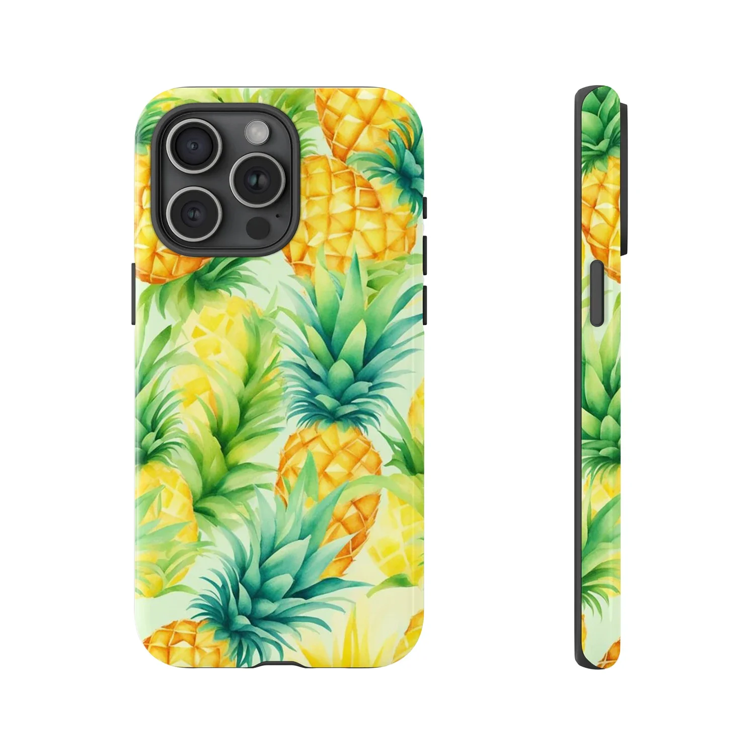 Tropical Fruits Pineapple Tough Case For Iphone 16 15 14 13 12 11 Pro Max 13Mini 12Mini XSMAX XR X 7 8 Plus