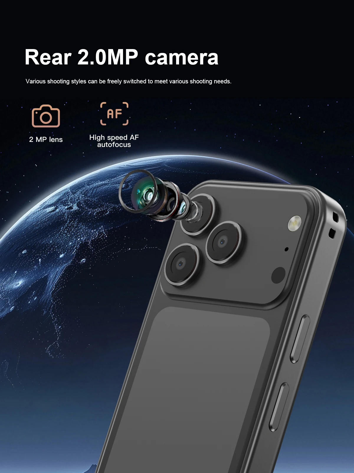 SERVO 17PRO MAX Mini Smartphone Android 8.1 3G WCDMA 3.75" Screen Dual SIM Standby 16GB ROM GPS WiFi Cute Small Mobile Phones
