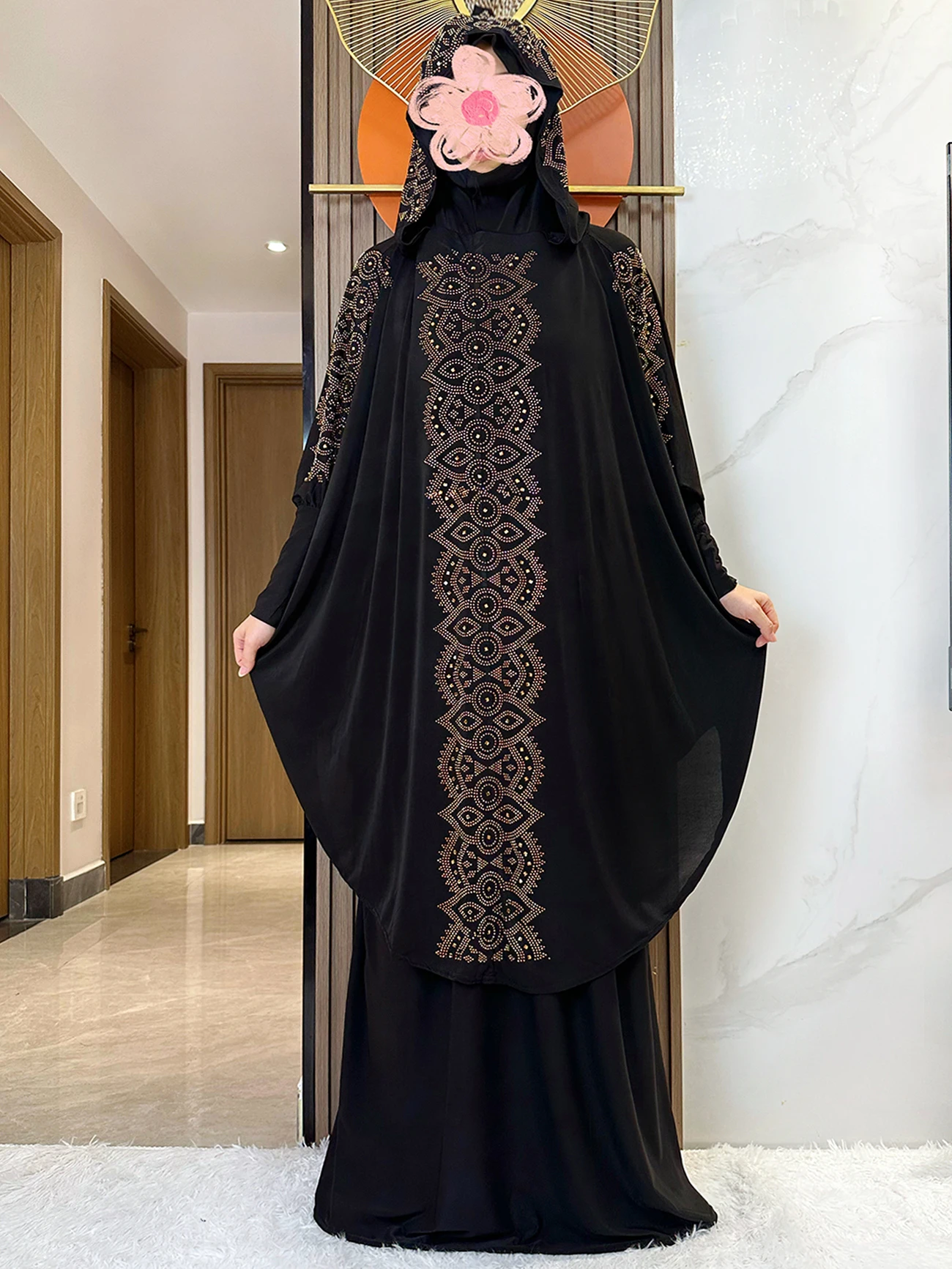 Ensemble de Prière Musulmane pour Femme, Hijab à Capuche avec Jupe Longue, Turquie-Africain, Dubaï, Islam, Kaftan, Abaya, Nouvelle Collection