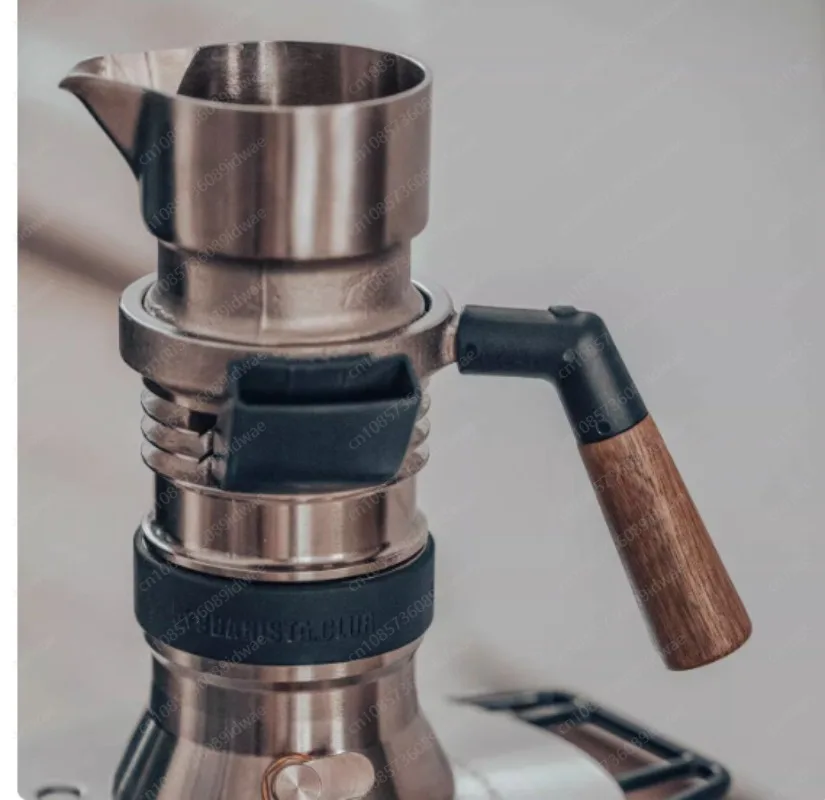 Italian coffee machine, compatible with a variety of walnut handles