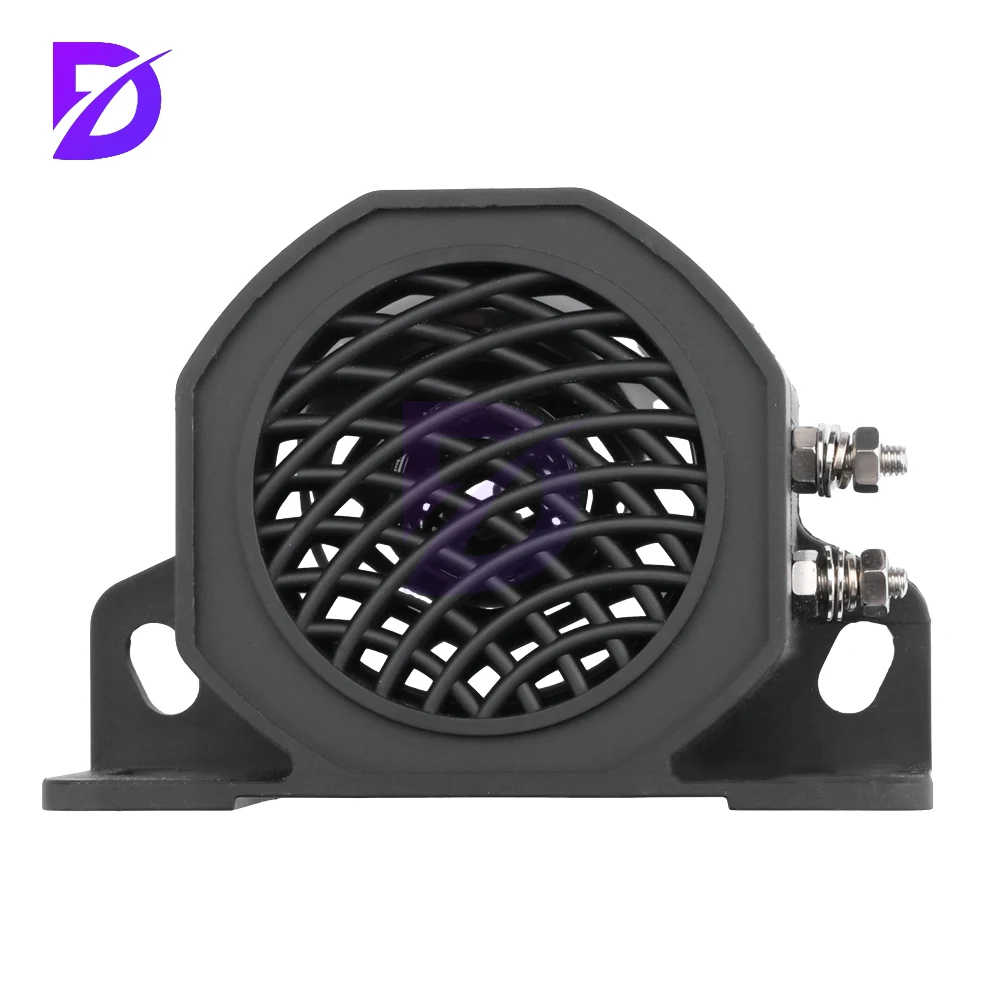 105dB Decibel Backup Siren Beeper Buzzer Sound Warning Alarm 12V 24V-80V Car Truck Vehicle Horn for Vehicle Reversing Reminders