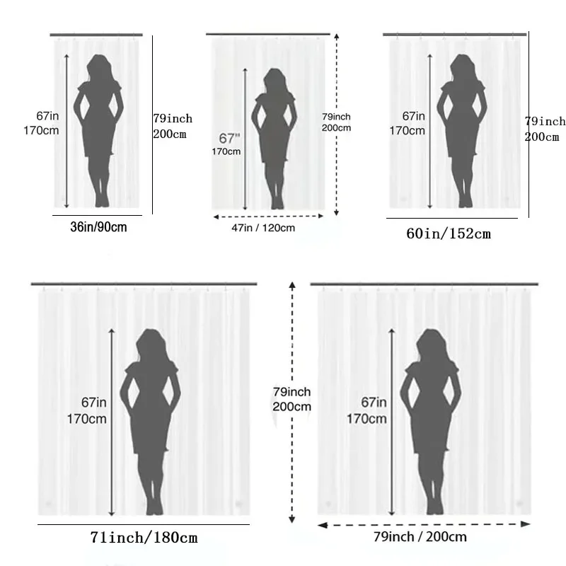 ثلاثية الأبعاد تصميم حصاة دش الستار مقاوم للماء PEVA سميكة شبه شفافة الحمام التقسيم ستارة الباب لغرفة الاستحمام
