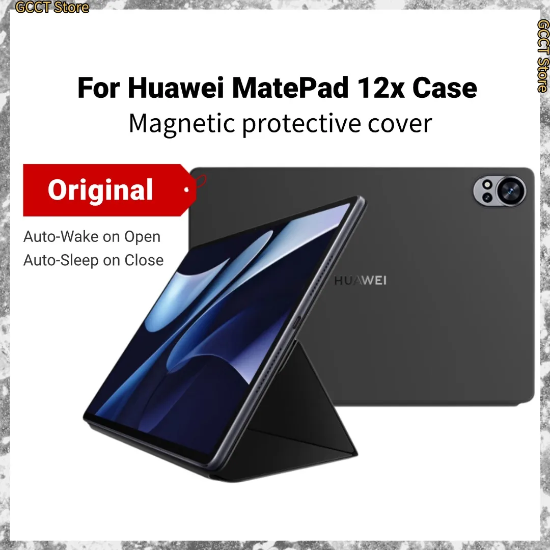 

Для оригинального чехла с откидной крышкой HUAWEI Matepad 12X, смарт-чехол с автоматическим пробуждением/эффектом, магнитный защитный чехол, портативный и магнитный ​ ​