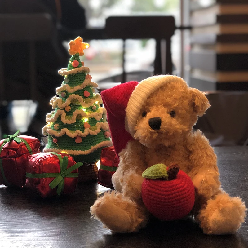 

Оригинальный плюшевый мишка ручной работы Cisas Gift, креативный подарок-подарок для друга, маленькая кукла-медвежонок, дизайн из мягкого ПП-хлопка