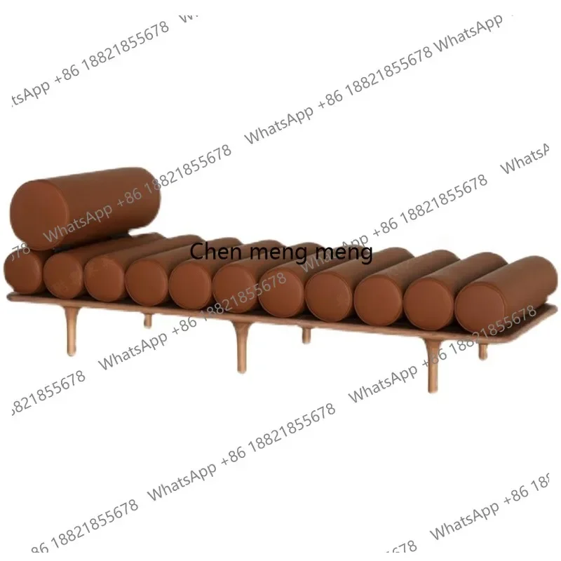 

New Chinese solid wood sofa bed creative shoe stool home light luxury bedside bench Nordic